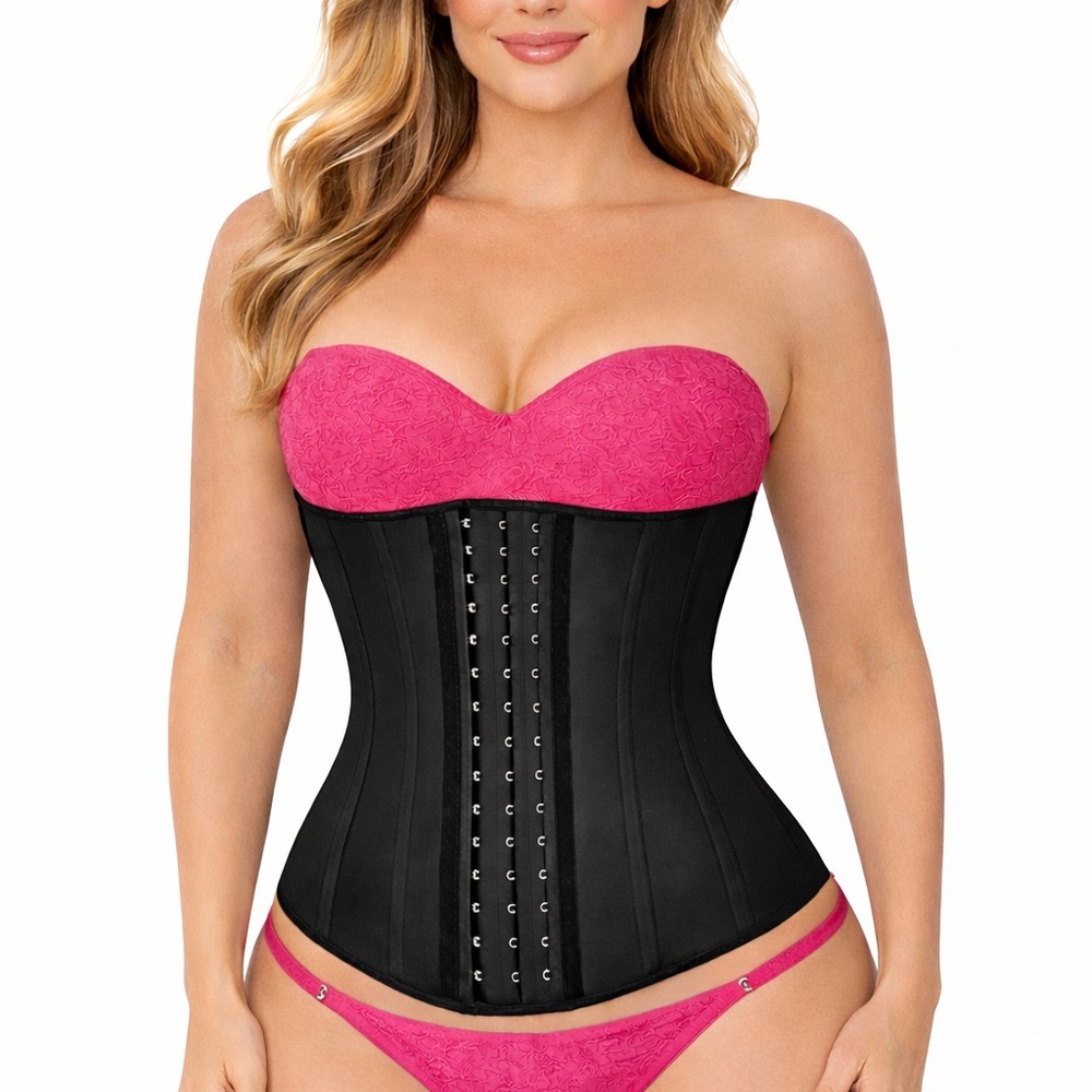 Size Large- Latex Waist Trainer for Women - Tummy Control Corset Shapewear